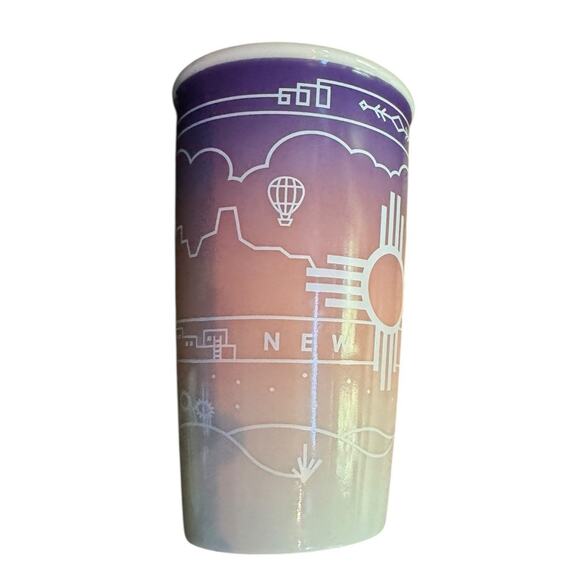 Starbucks New Mexico Ceramic Mug Purple Ombre 2016 NO LID HAS CHIPS READ NOTE - Picture 5 of 9